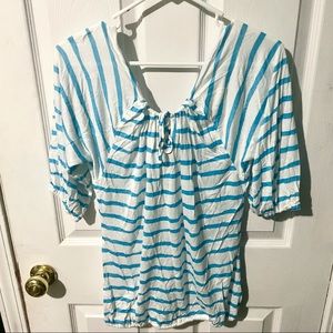 Old Navy Keyhole Tie Neck Blouse // Size S